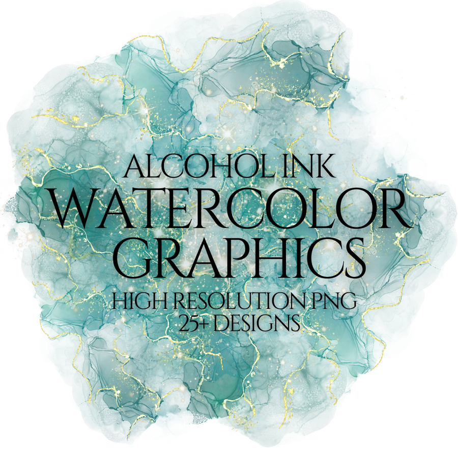 Alcohol Ink Digital Paper Overlays
