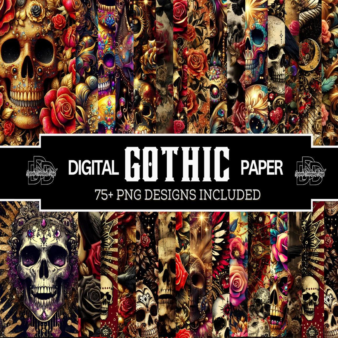 Gothic Graphics Digital Paper/Background