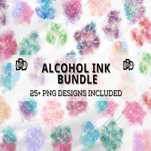 Alcohol Ink Digital Paper Overlays