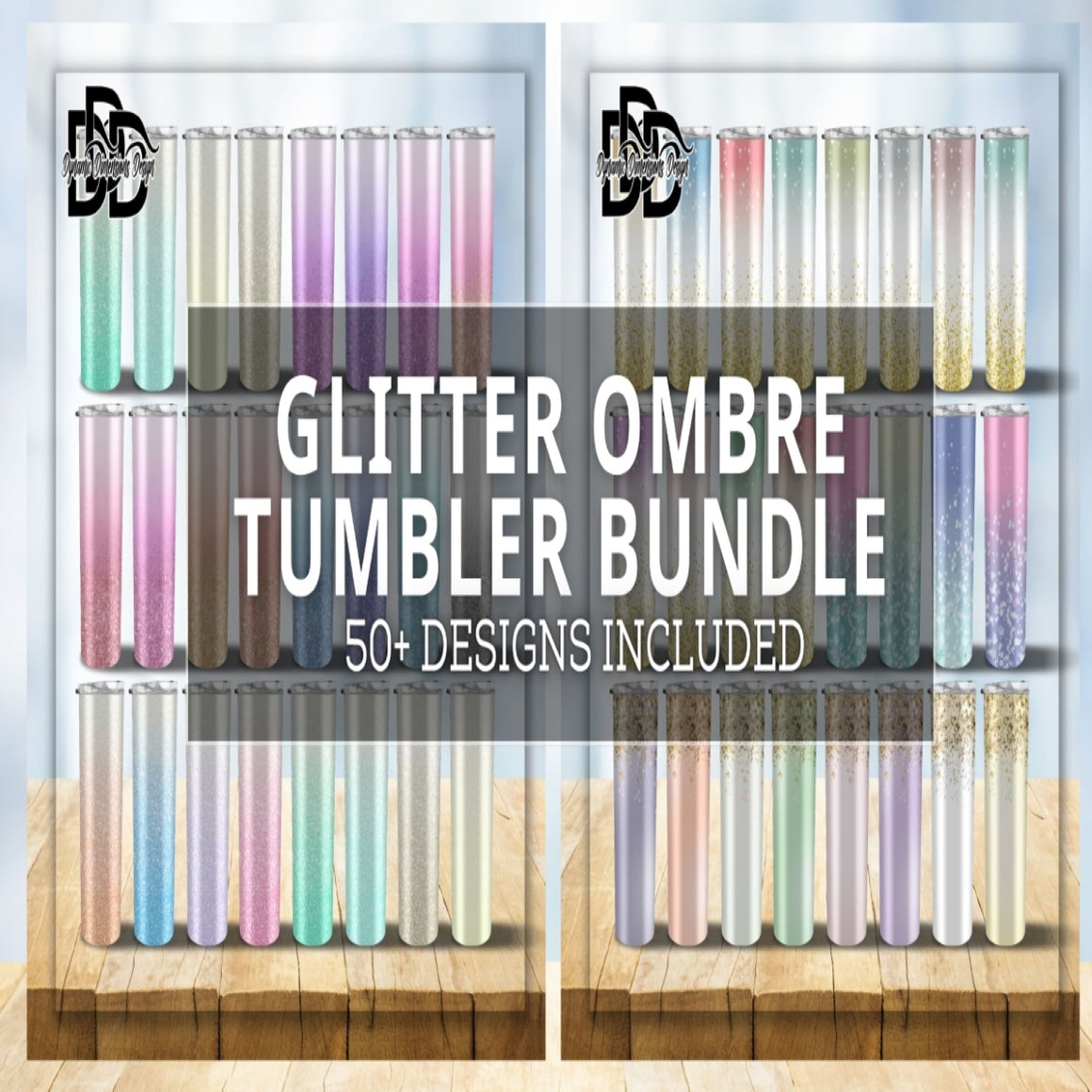 20 OZ Glitter Skinny Tumbler Bundle svg, png, instant download, dxf, eps, pdf, jpg, cricut, silhouette, sublimtion, printable