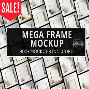 200+ White Wood Background Frame Mockup Bundle