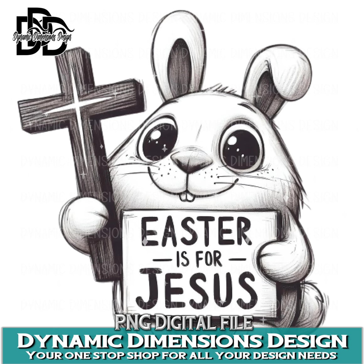 Silly Rabbit Easter is for Jesus Png