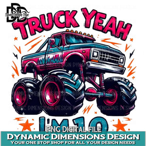 Truck Yeah I'm 10 PNG
