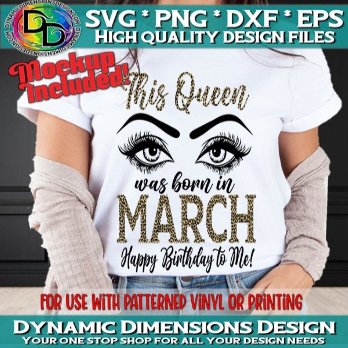 Queens are born in March svg, png, instant download, dxf, eps, pdf, jpg, cricut, silhouette, sublimtion, printable