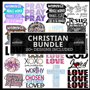 Christian Digital Bundle svg, png, instant download, dxf, eps, pdf, jpg, cricut, silhouette, sublimtion, printable