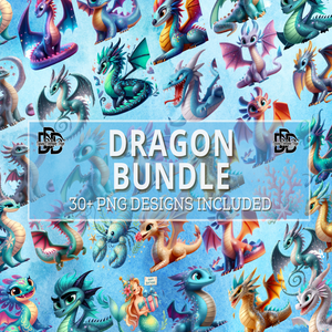 Dragon Clipart PNG Bundle