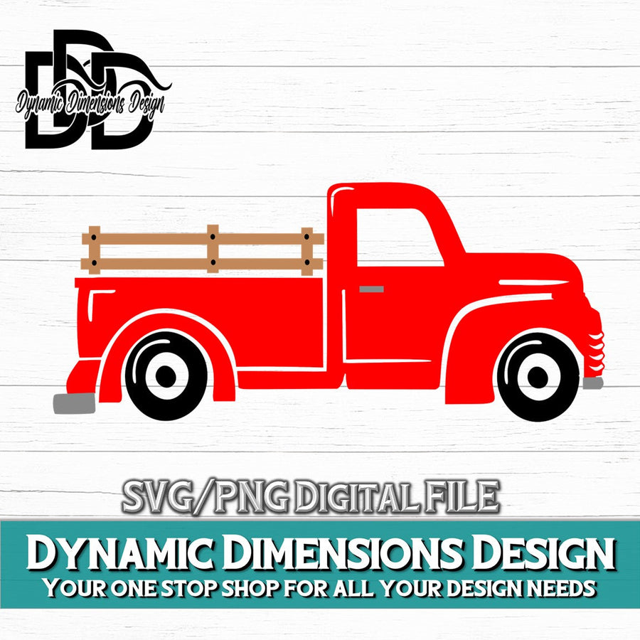 Red truck Svg svg, png, instant download, dxf, eps, pdf, jpg, cricut, silhouette, sublimtion, printable