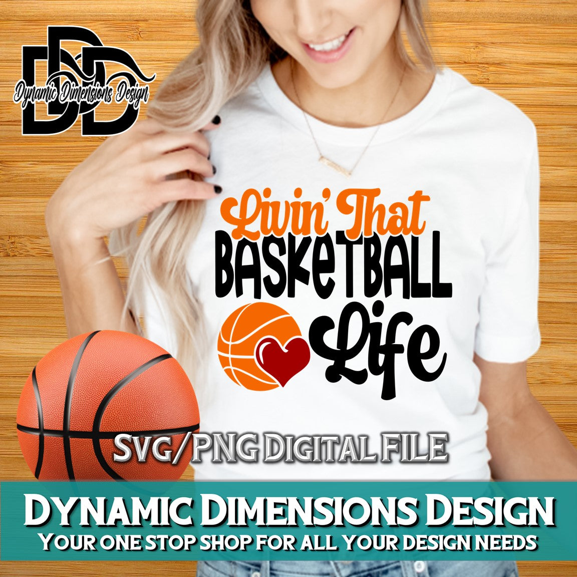 Livin' that Basketball Life svg, png, instant download, dxf, eps, pdf, jpg, cricut, silhouette, sublimtion, printable