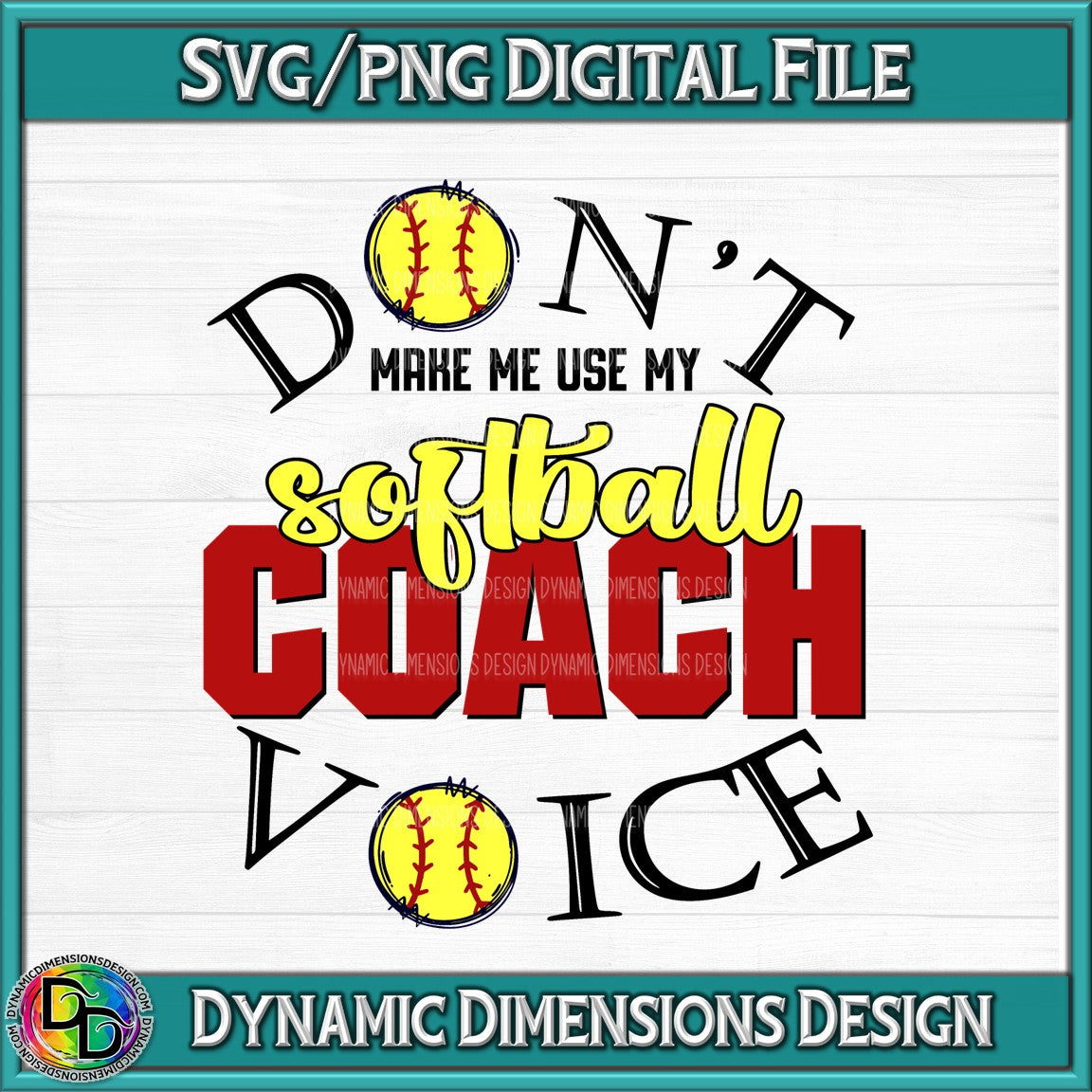 Softball Coach Voice svg, png, instant download, dxf, eps, pdf, jpg, cricut, silhouette, sublimtion, printable