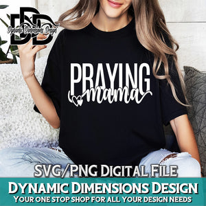 Praying Mama SVG svg, png, instant download, dxf, eps, pdf, jpg, cricut, silhouette, sublimtion, printable