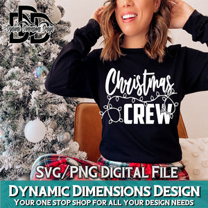 Christmas Crew svg, png, instant download, dxf, eps, pdf, jpg, cricut, silhouette, sublimtion, printable