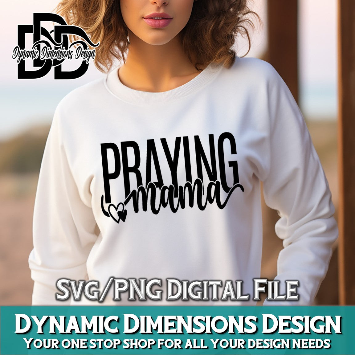 Praying Mama SVG svg, png, instant download, dxf, eps, pdf, jpg, cricut, silhouette, sublimtion, printable