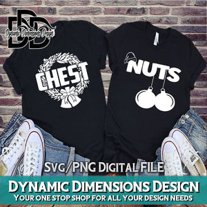 Chest Nuts Funny Couples Design svg, png, instant download, dxf, eps, pdf, jpg, cricut, silhouette, sublimtion, printable