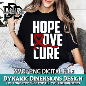 Hope Love Cure, Breast Cancer, Cancer Bundle