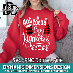 Hot Cocoa, Christmas Movies, blanket, Christmas Movies
