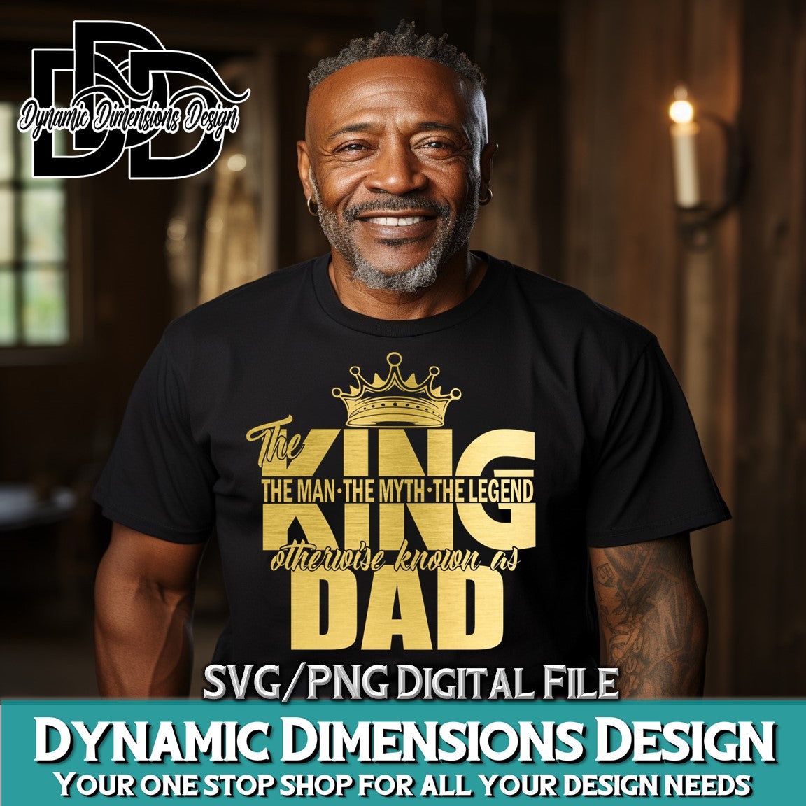 THE KING _ Dad The Man The Myth The Legend svg, png, instant download, dxf, eps, pdf, jpg, cricut, silhouette, sublimtion, printable