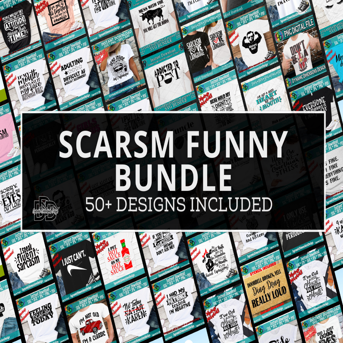 Huge Sarcasm Bundle svg, png, instant download, dxf, eps, pdf, jpg, cricut, silhouette, sublimtion, printable