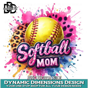 Softball Mom PNG