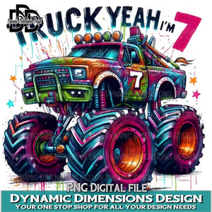 Truck Yeah I'm 7 PNG