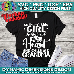 Girl Stole My Heart _ Calls me Grandma svg, png, instant download, dxf, eps, pdf, jpg, cricut, silhouette, sublimtion, printable