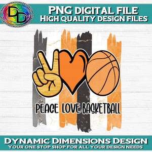 Peace, Love Basketball PNG
