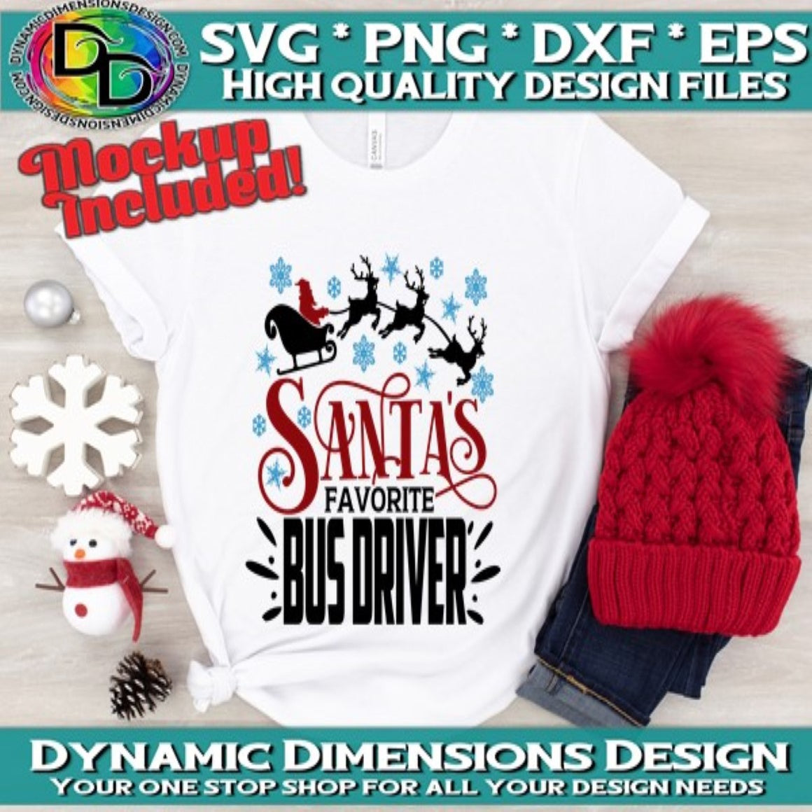 Santa's favorite Bus Driver svg, png, instant download, dxf, eps, pdf, jpg, cricut, silhouette, sublimtion, printable