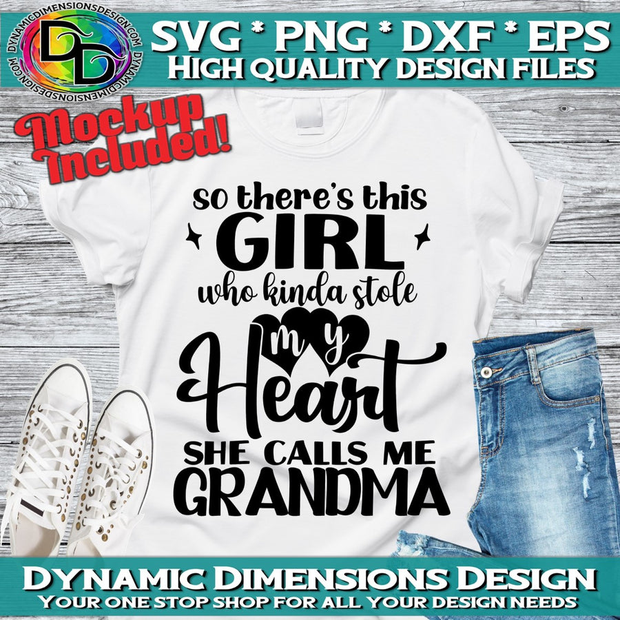 Girl Stole My Heart _ Calls me Grandma svg, png, instant download, dxf, eps, pdf, jpg, cricut, silhouette, sublimtion, printable