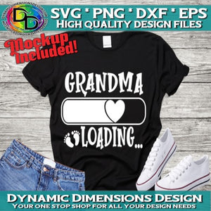 Grandma Loading svg, png, instant download, dxf, eps, pdf, jpg, cricut, silhouette, sublimtion, printable