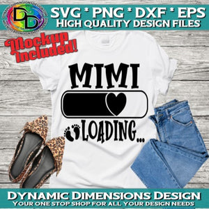 Mimi Loading svg, png, instant download, dxf, eps, pdf, jpg, cricut, silhouette, sublimtion, printable