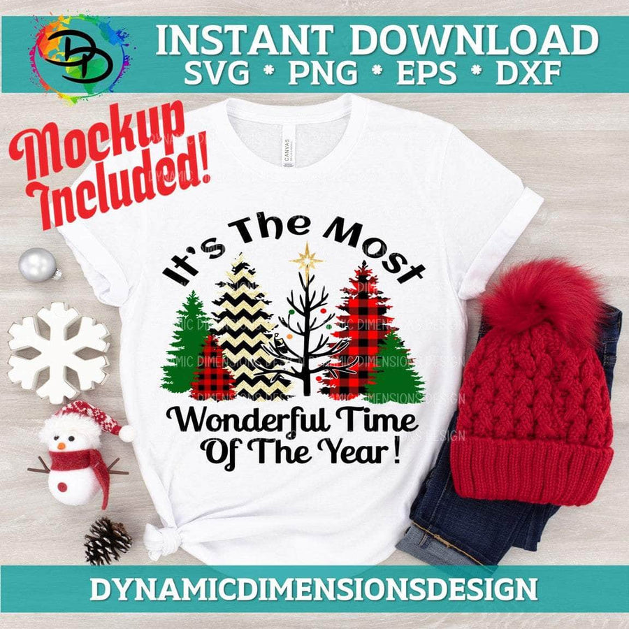 Most Wonderful Time of the Year svg, png, instant download, dxf, eps, pdf, jpg, cricut, silhouette, sublimtion, printable