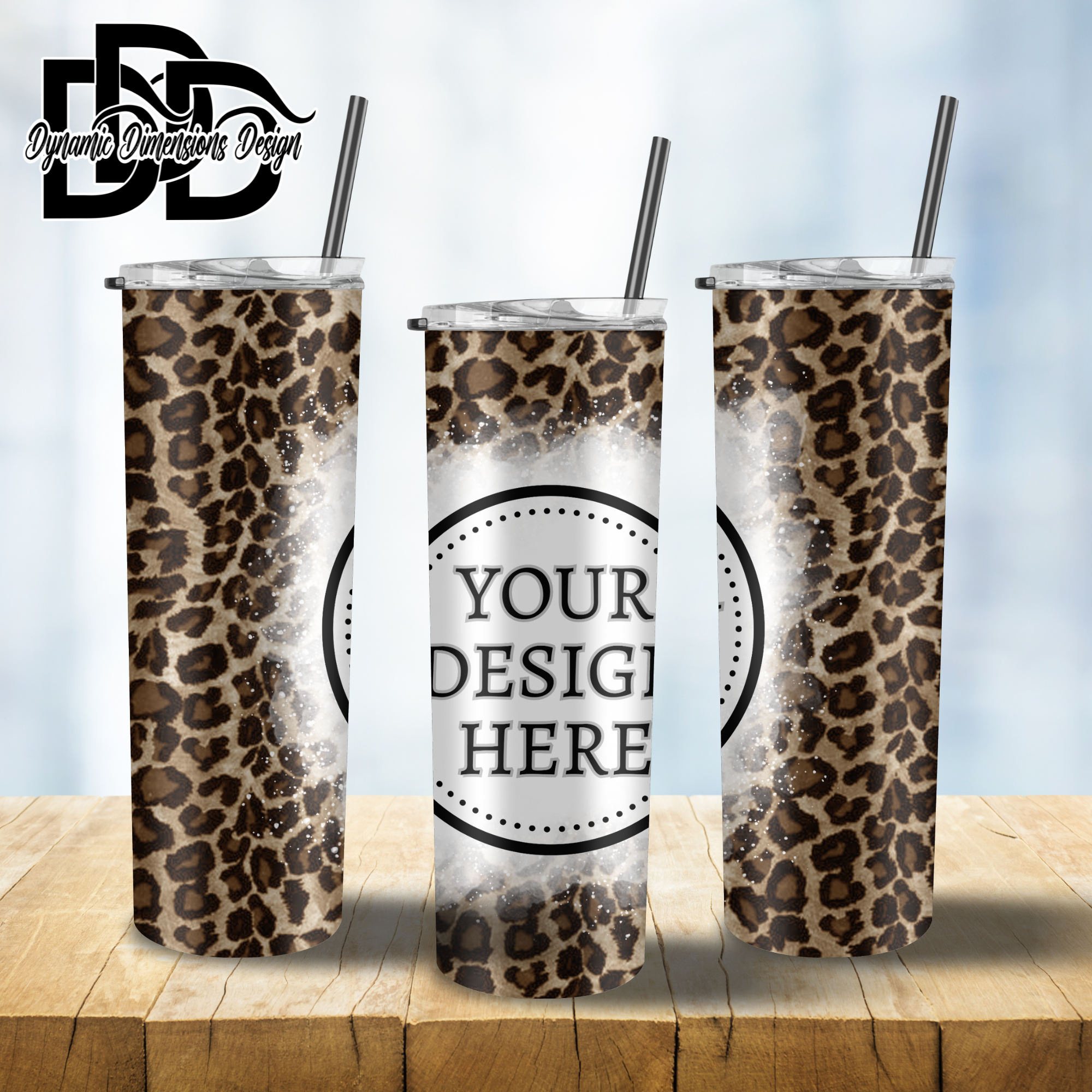LV Leopard Design for 20oz Skinny Tumbler Shalini Design Webstore