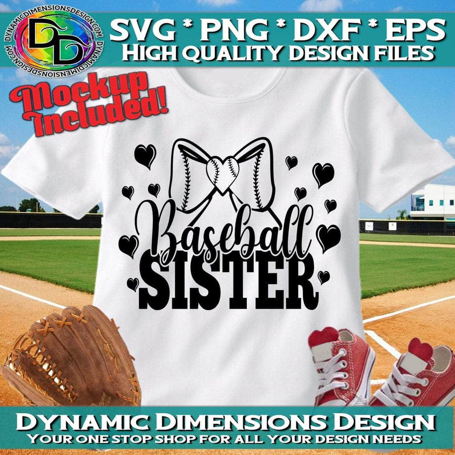 Baseball Sister SVG/PNG svg, png, instant download, dxf, eps, pdf, jpg, cricut, silhouette, sublimtion, printable