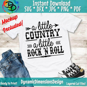 A Little Country A Little Rock N Roll SVG/PNG