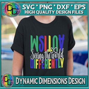 Autism _ Seeing the World Differently svg, png, instant download, dxf, eps, pdf, jpg, cricut, silhouette, sublimtion, printable