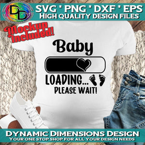 Baby Loading svg, png, instant download, dxf, eps, pdf, jpg, cricut, silhouette, sublimtion, printable