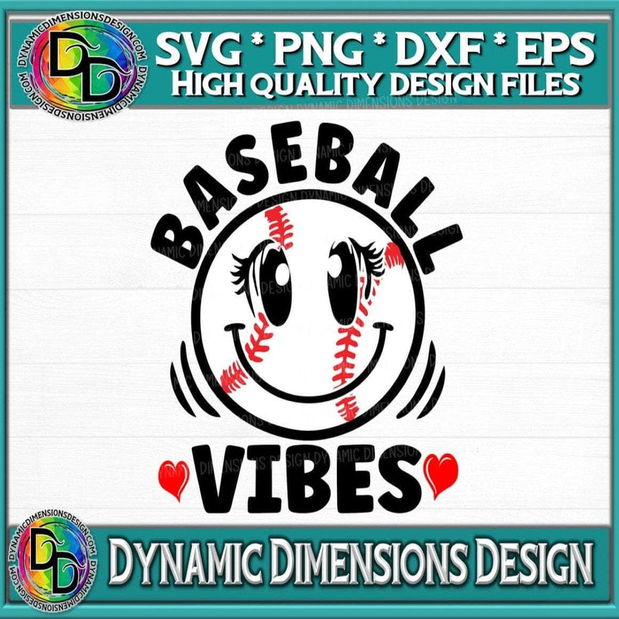 Baseball Vibes svg, png, instant download, dxf, eps, pdf, jpg, cricut, silhouette, sublimtion, printable