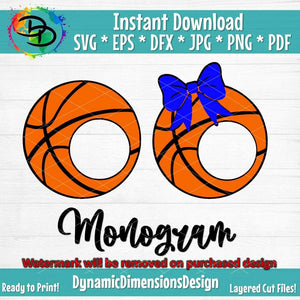 Basketball monogram