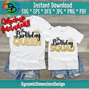 Birthday Queen Birthday Squad Bundle
