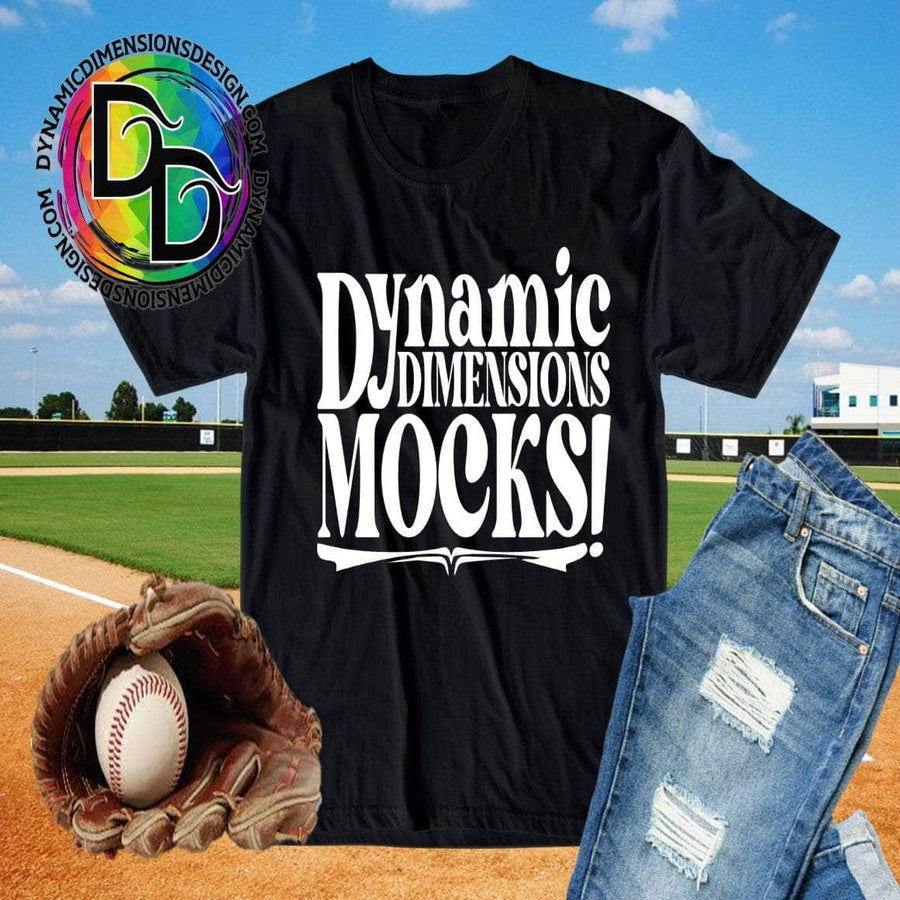 Black Baseball T-Shirt Apparel Mockup