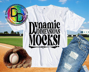 Blank White Baseball T-Shirt Apparel Mockup