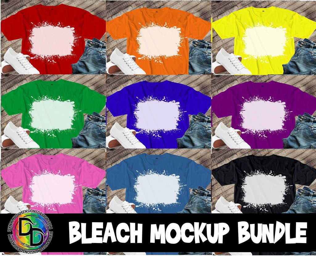 Bleach Shirt Mockup Bundle svg, png, instant download, dxf, eps, pdf, jpg, cricut, silhouette, sublimtion, printable