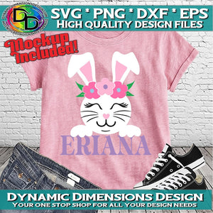 Bunny Girl Personalized svg, png, instant download, dxf, eps, pdf, jpg, cricut, silhouette, sublimtion, printable