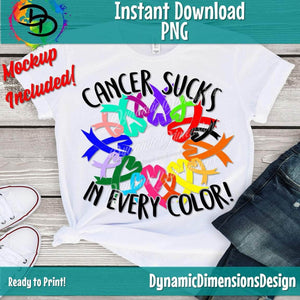 Cancer Sucks In Every Color