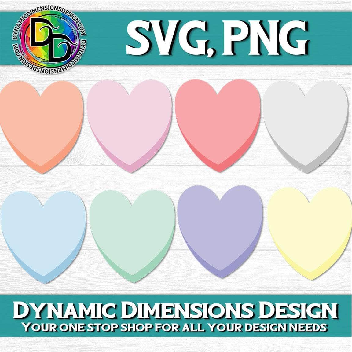 Candy Hearts Bundle svg, png, instant download, dxf, eps, pdf, jpg, cricut, silhouette, sublimtion, printable
