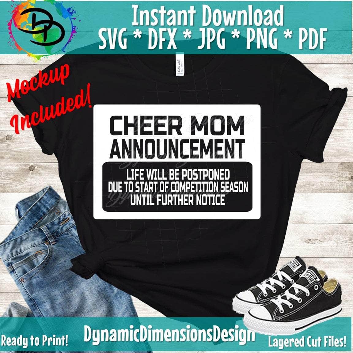 Cheer Mom Announcement