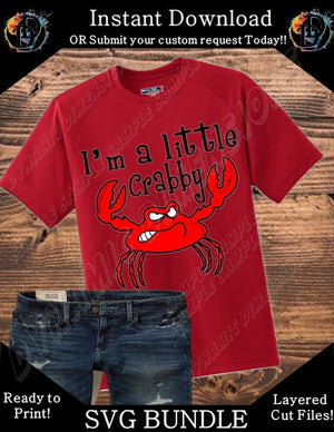 Crab SVG, I'm a little Crabby