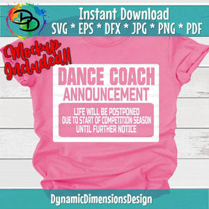 Dance Coach Announcement