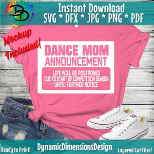 Dance Mom Announcement