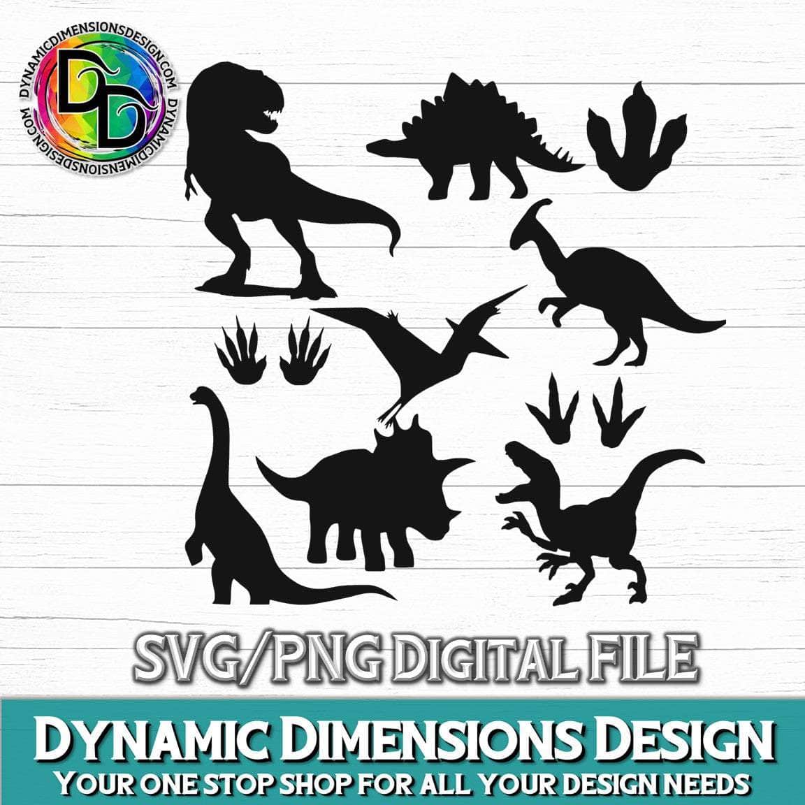 Dinosaur Clipart svg, png, instant download, dxf, eps, pdf, jpg, cricut, silhouette, sublimtion, printable