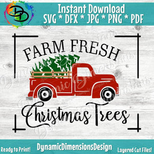 Farm Fresh Christmas Trees _ Red Truck